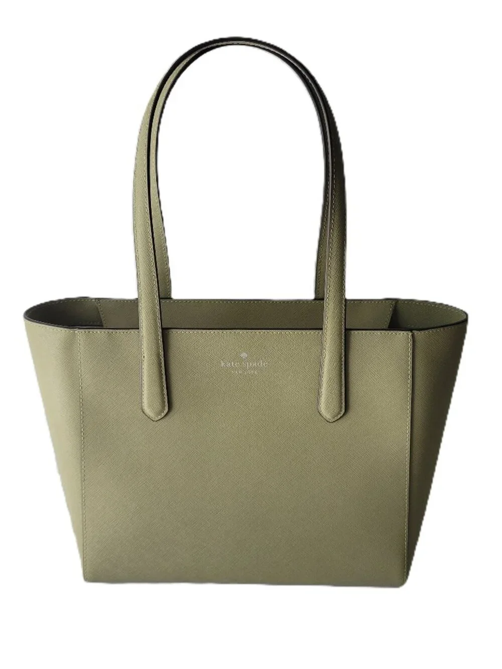 Kate Spade KP070 Gwen Saffiano PVC Medium Tote Handbag Elm Top Zip
